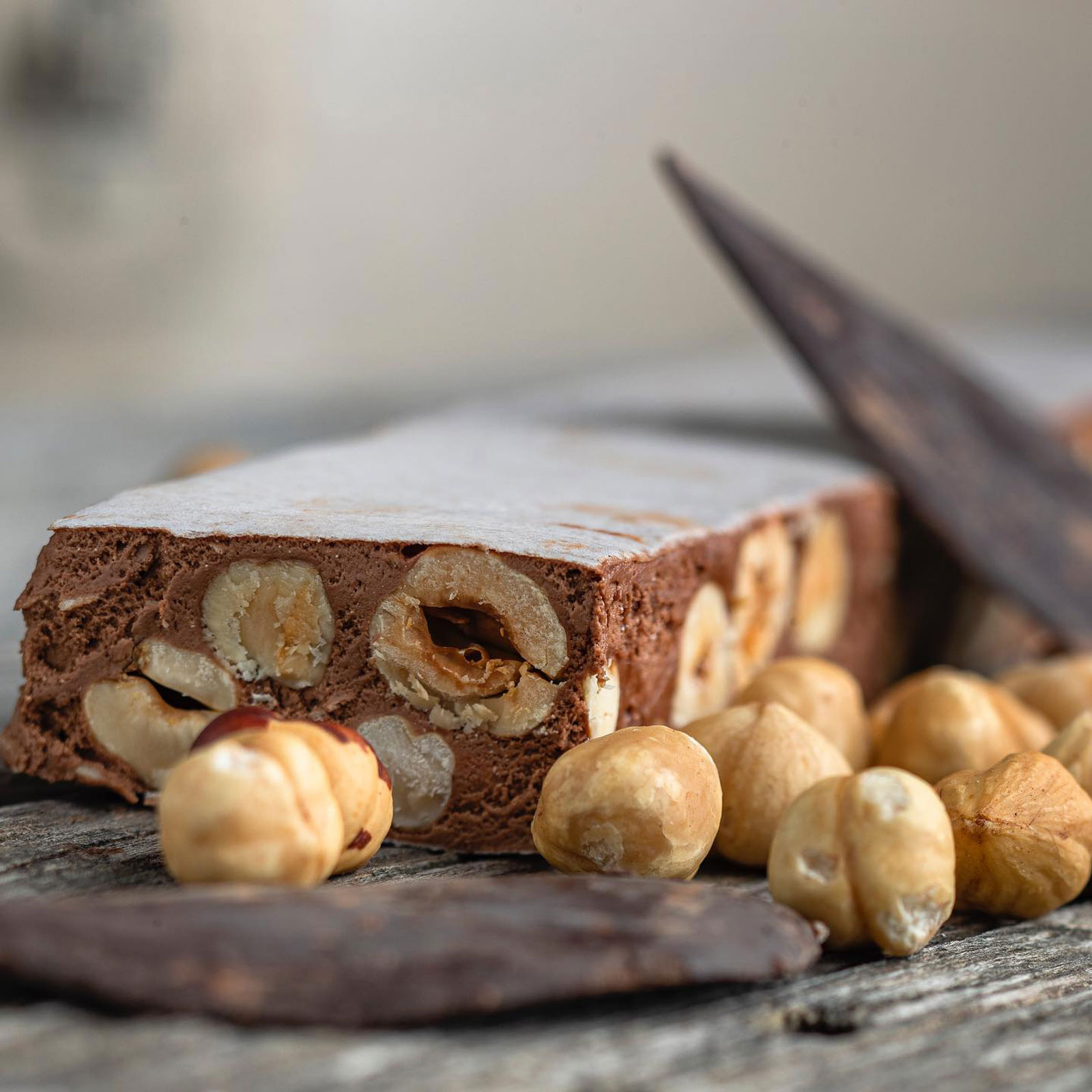 Torrone med choklad