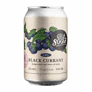 Soda med svarta vinbär – 33cl