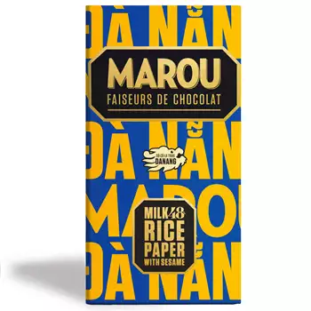 Da Nang 48% mjölkchoklad med rispapper & sesam – 80g
