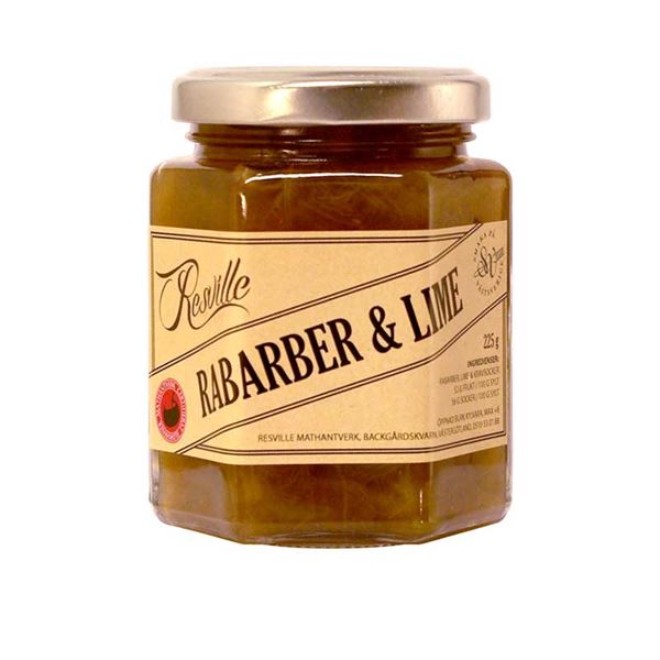 Rabarber & lime-sylt