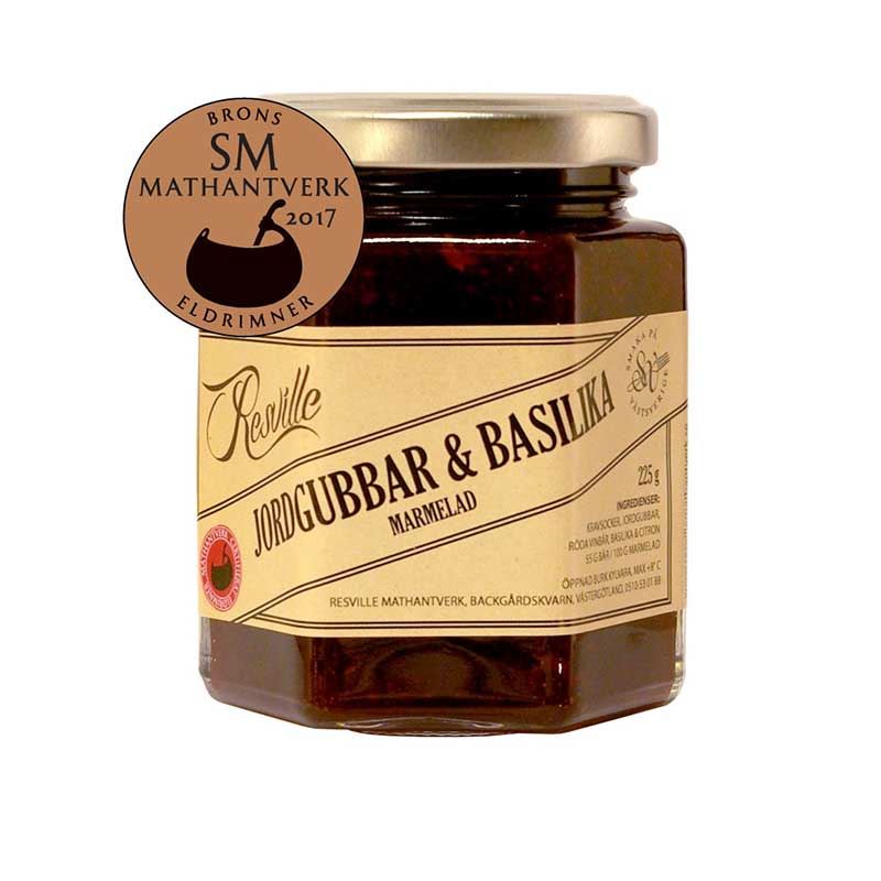 Jordgubb- och basilikamarmelad