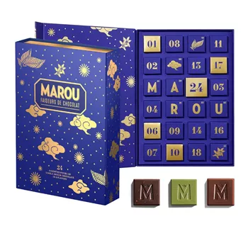 Julkalender med exklusiva chokladnaps