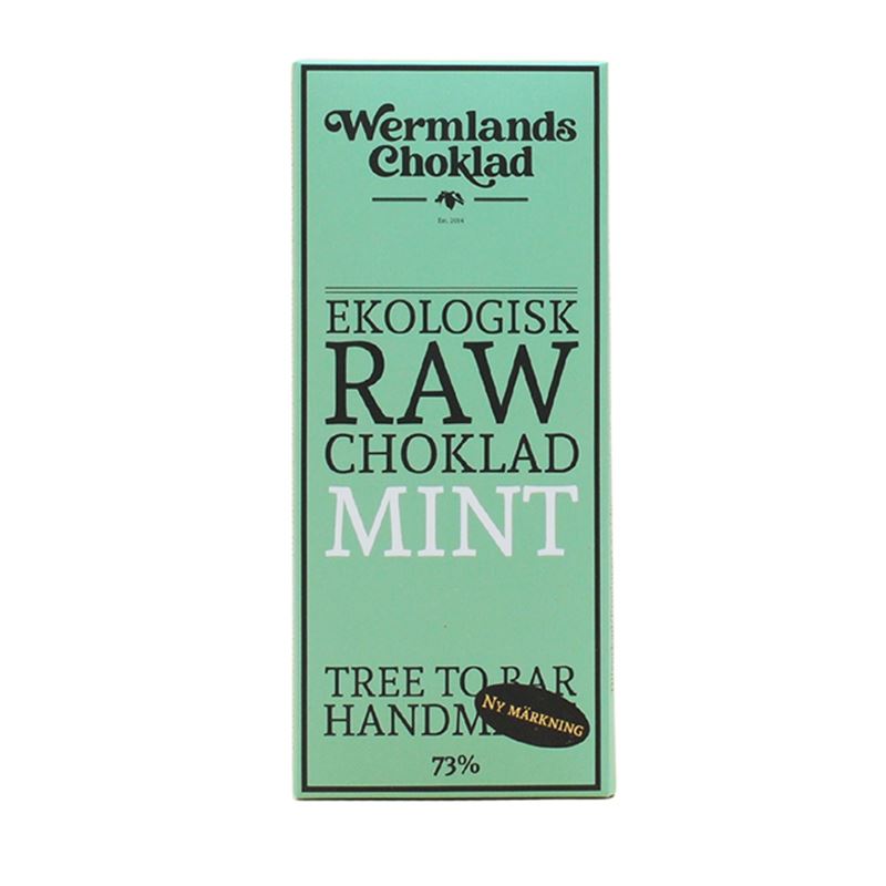 Rawchoklad mint & nibs 73%