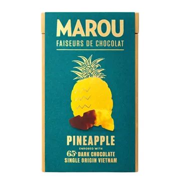 Chokladdoppad ananas — 65% mörk choklad