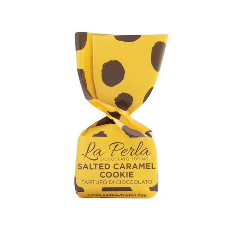 Vit chokladtryffel med salt karamell & kakkrisp