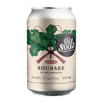 Soda med rabarber – 33cl