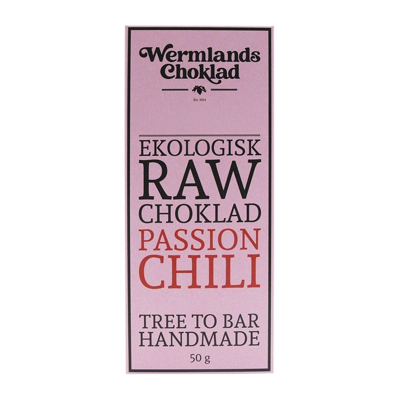 Rawchoklad chili & passionsfrukt 73%