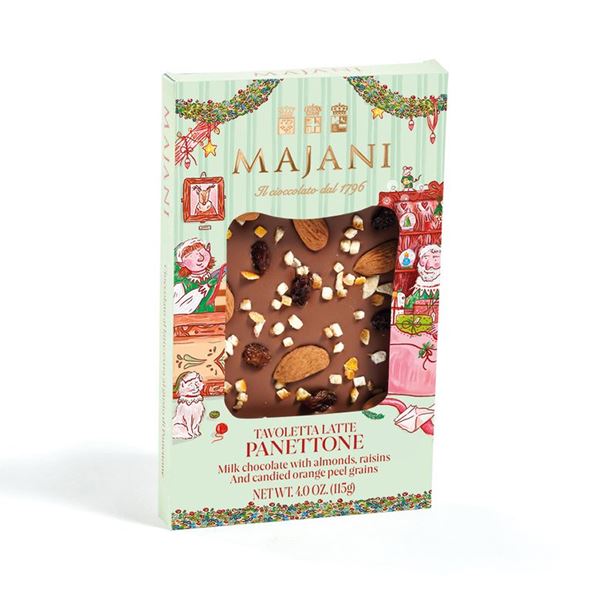 Julig mjölkchokladkaka med panettone, mandel & apelsin