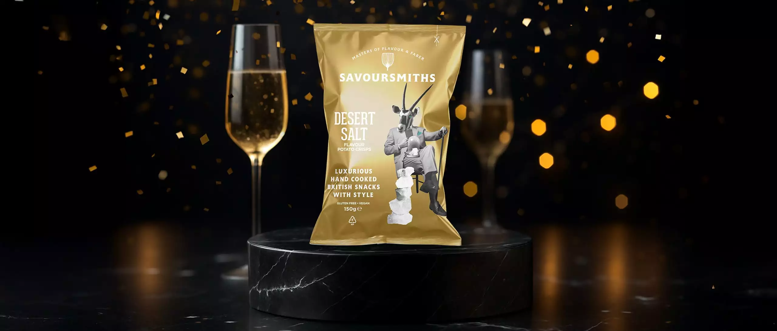 Guldiga förpackningar