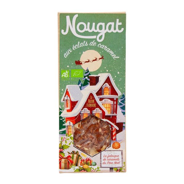 Ekologisk fransk nougat med kolakrisp & nötter