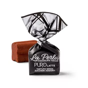 Mjölkchokladtryffel med hasselnötter - utan tillsatt socker